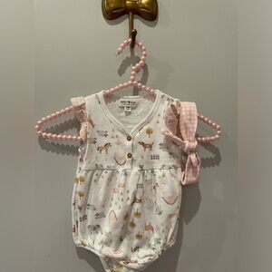 Brand new! Farm romper with matching headband!